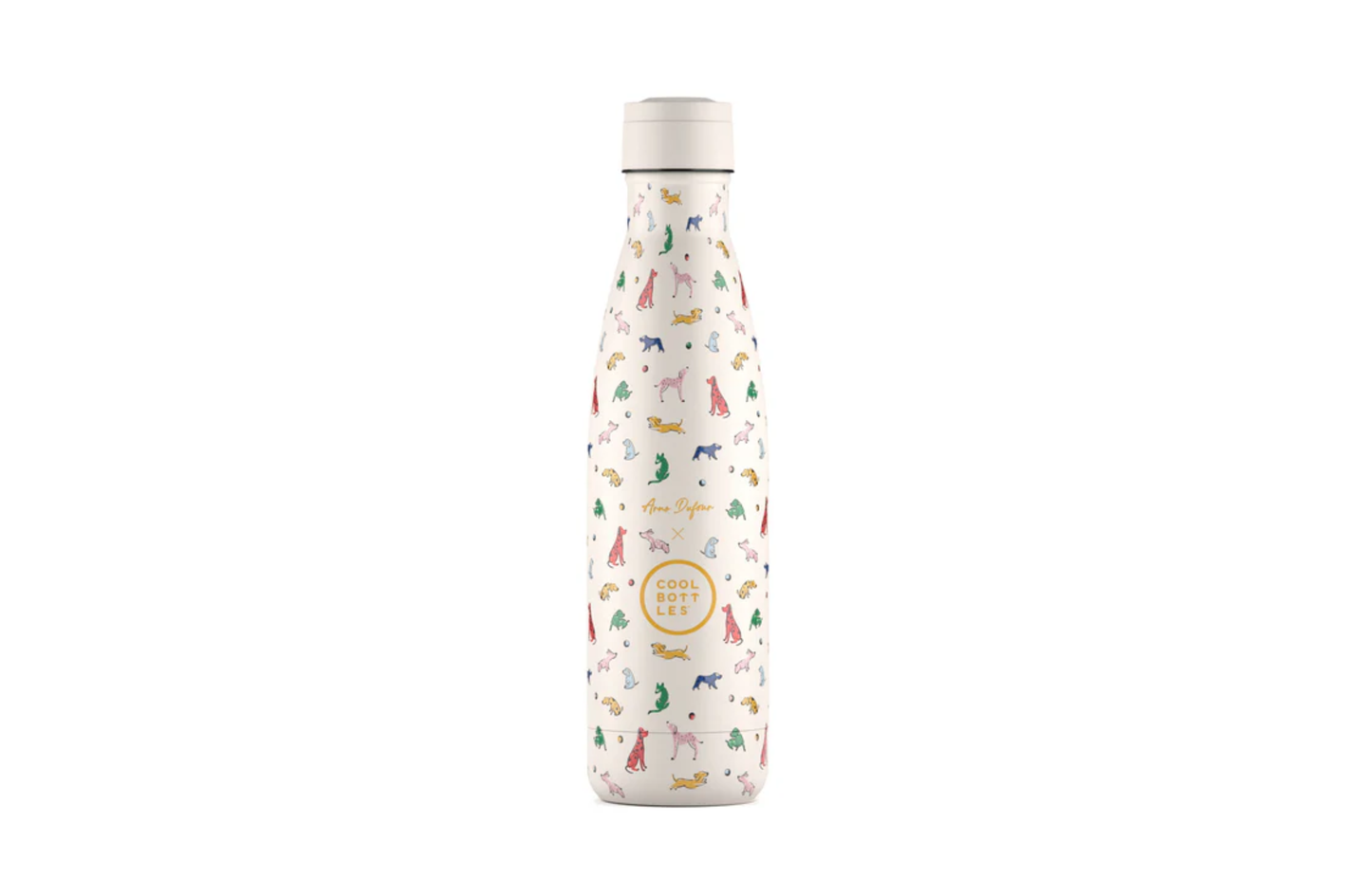 Botella de Acero inoxidable 500ml - Doggie Party - Arno Dufour - Coolbottles