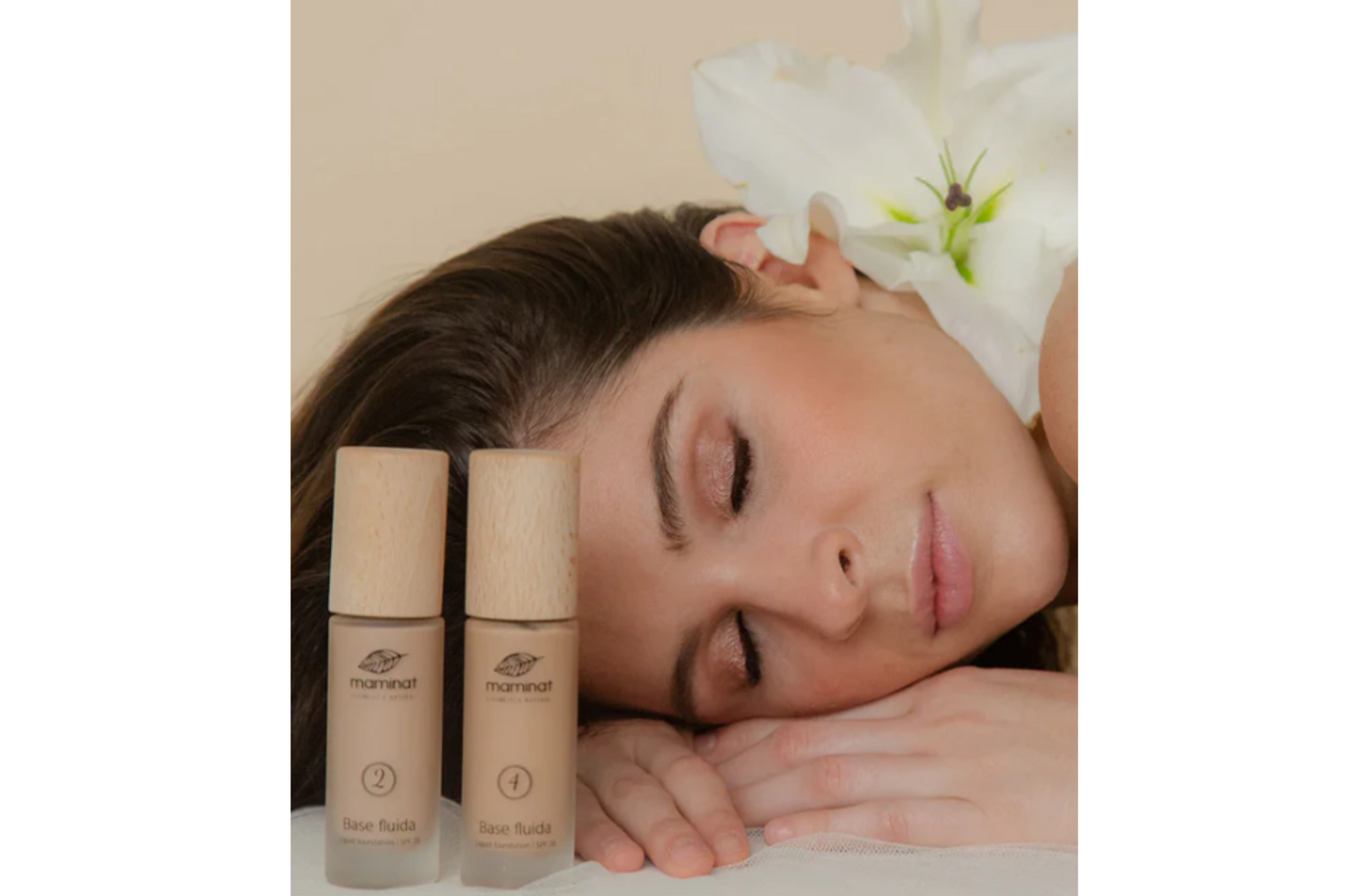 Base de maquillaje natural fluída nº8 - Maminat