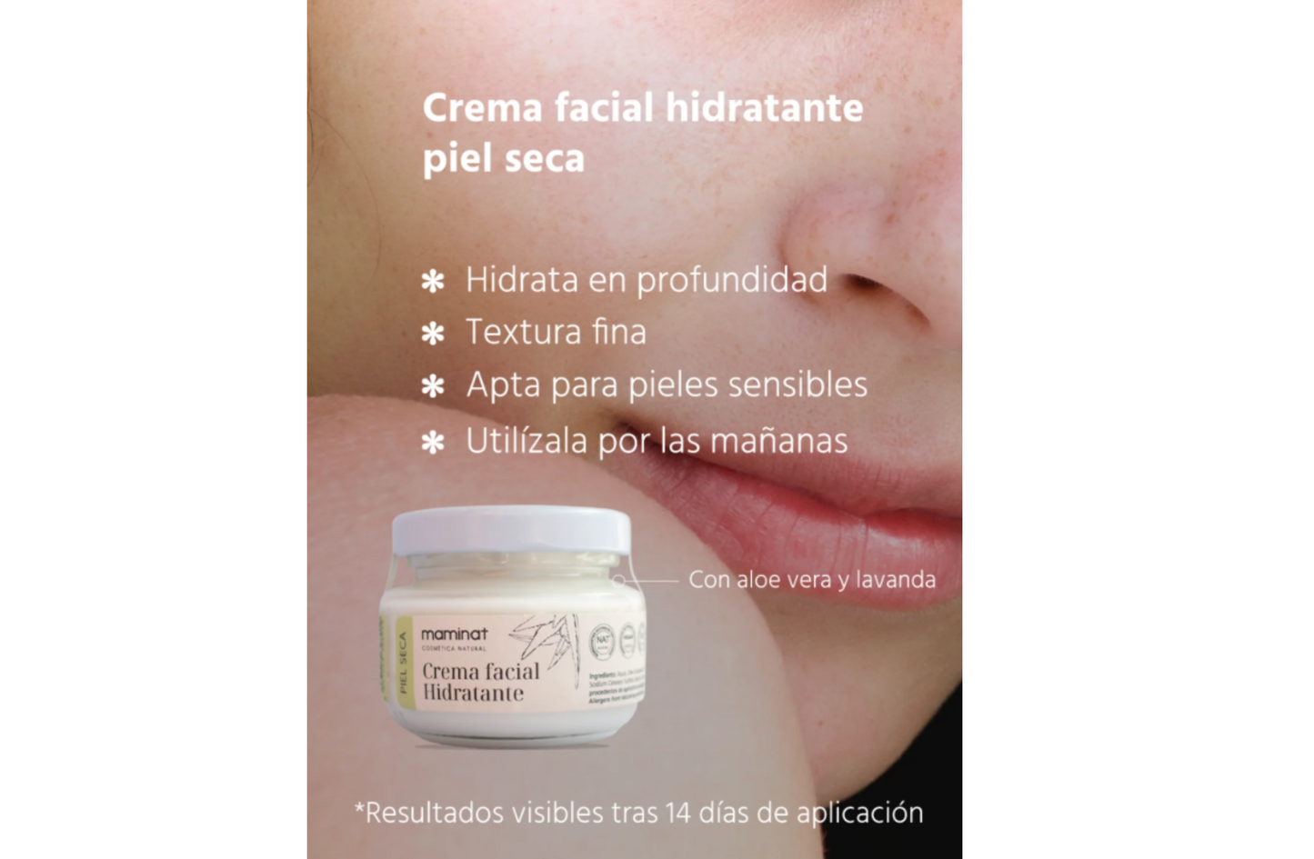 Crema Facial Hidratante Piel Seca. Maminat