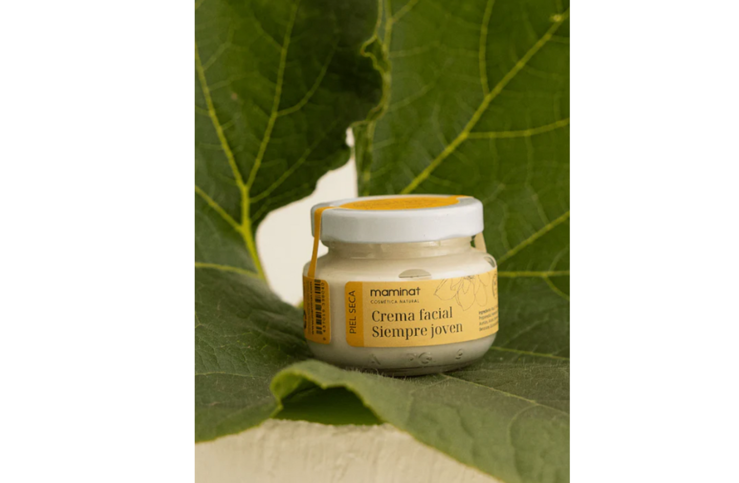Crema Facial Hidratante -Siempre joven- Antiarrugas. Piel Seca. Maminat