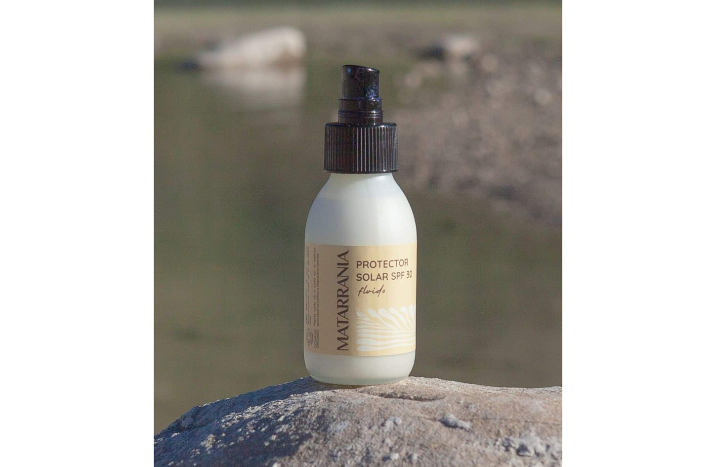 Protector solar Mineral fluido SPF30 75% BIO. Matarrania
