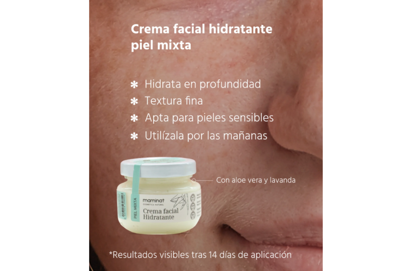 Crema Facial Hidratante Piel Mixta. Maminat