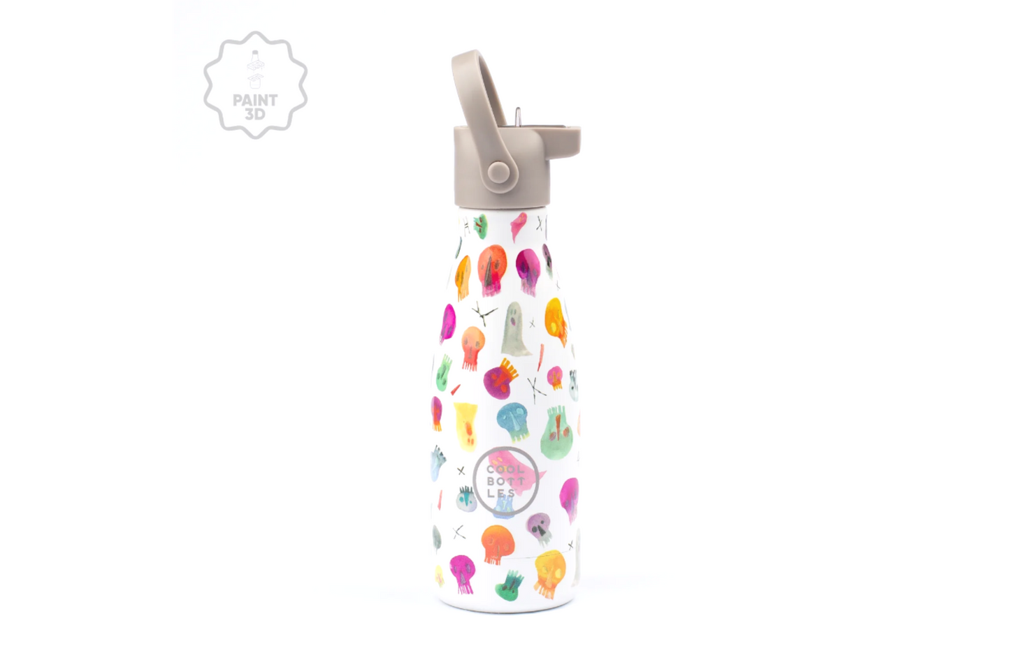 Botella acero inoxidable Kids 260 ml. Crazy Skulls- Coolbottles