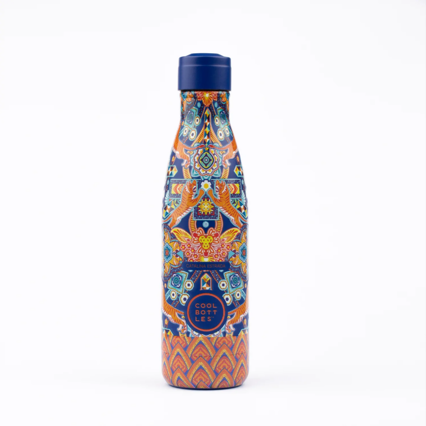 Botella de Acero Inoxidable 500ml TIGER FEST - CATALINA ESTRADA. Coolbottles