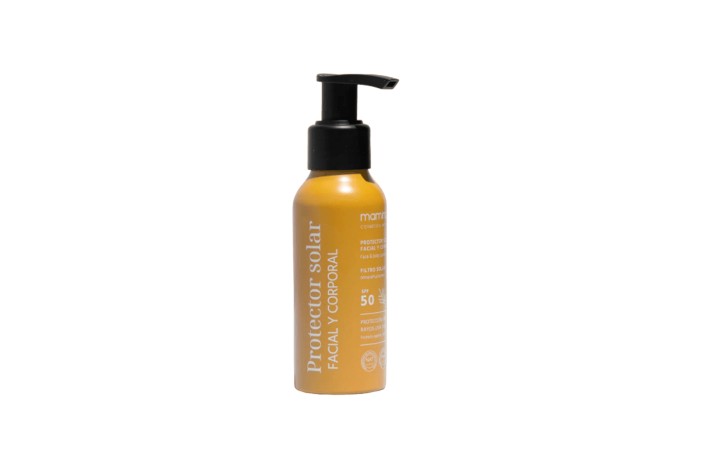 ¡Nuevo envase! Protector solar natural facial y corporal SPF 50 - Maminat