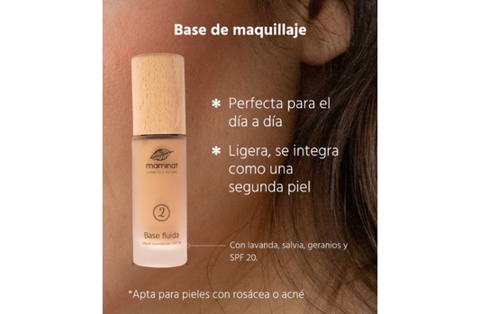 Base de maquillaje natural fluída nº2 - Maminat