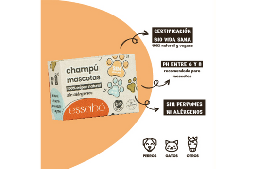 Champú para mascotas 100 gr - Essabó
