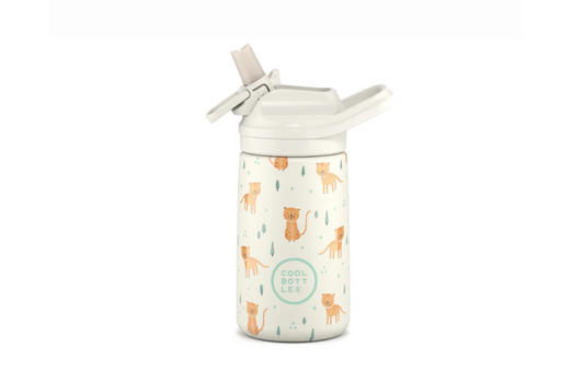 Botella Acero Inoxidable Kiddies 350ml -Whisker Kittens- Coolbottles