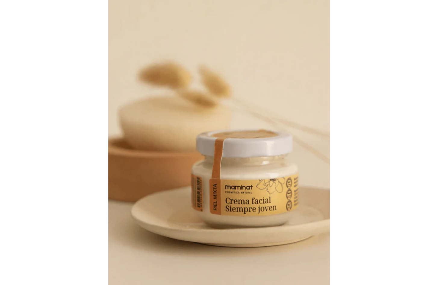 Crema Facial Hidratante -Siempre joven- Antiarrugas.  Piel Mixta. Maminat