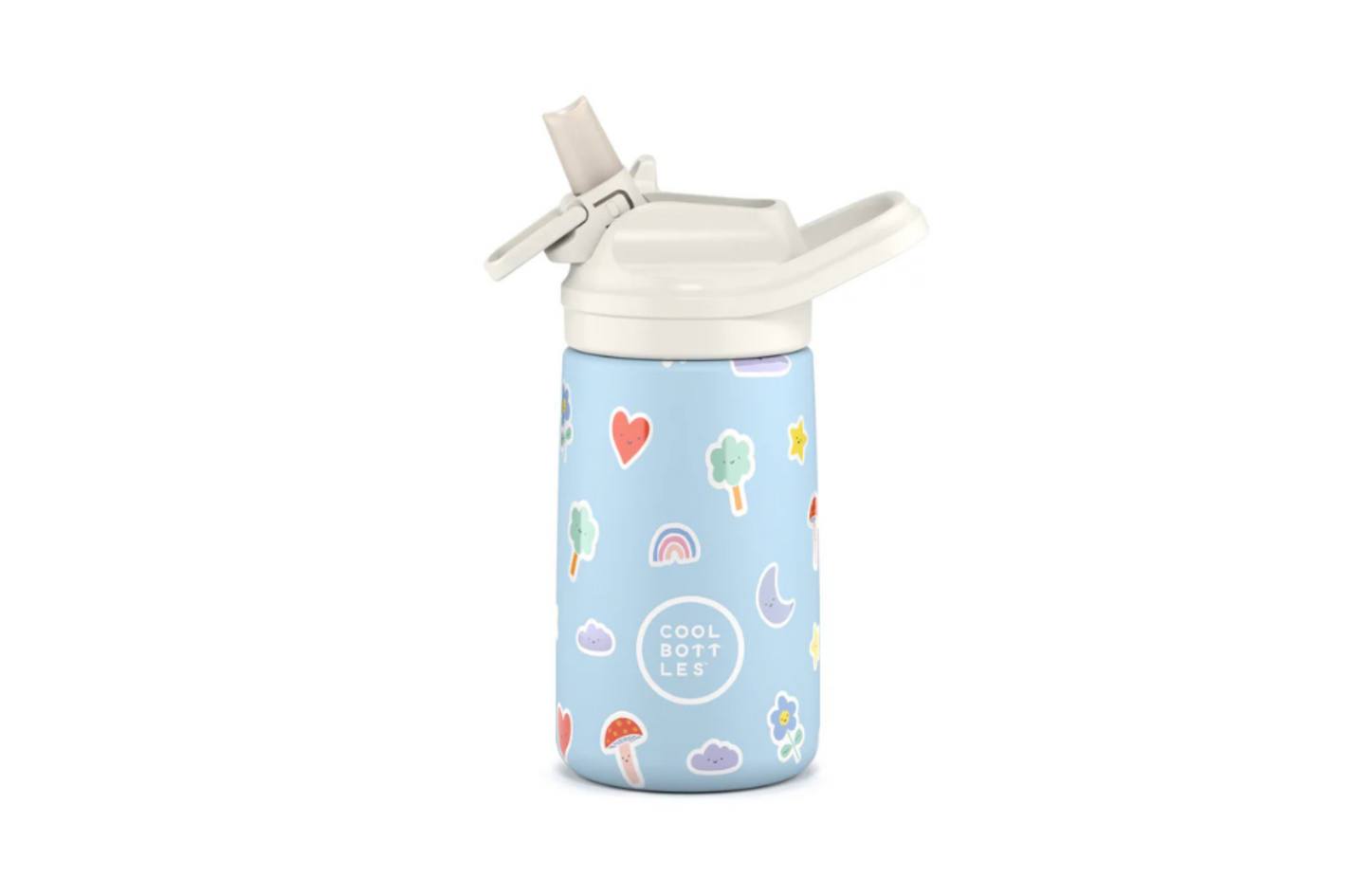 Botella Acero Inoxidable Kiddies 350ml -Rainbow Clouds- Coolbottles