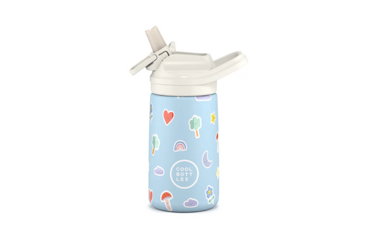 Botella Acero Inoxidable Kiddies 350ml -Rainbow Clouds- Coolbottles