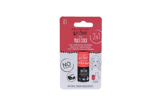 Multi Stick ROSA para labios y mejillas 2 en 1 . 6gr - Made Beauty Easy Le papier