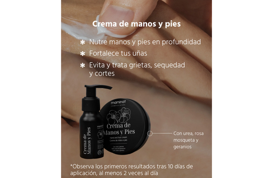 Crema de Manos y Pies Natural. Maminat