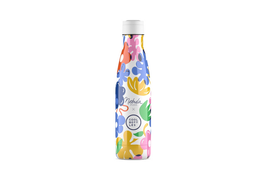 Botella de Acero inoxidable 500ml -FLORAL MADNESS- NÉBULA- Coolbottles