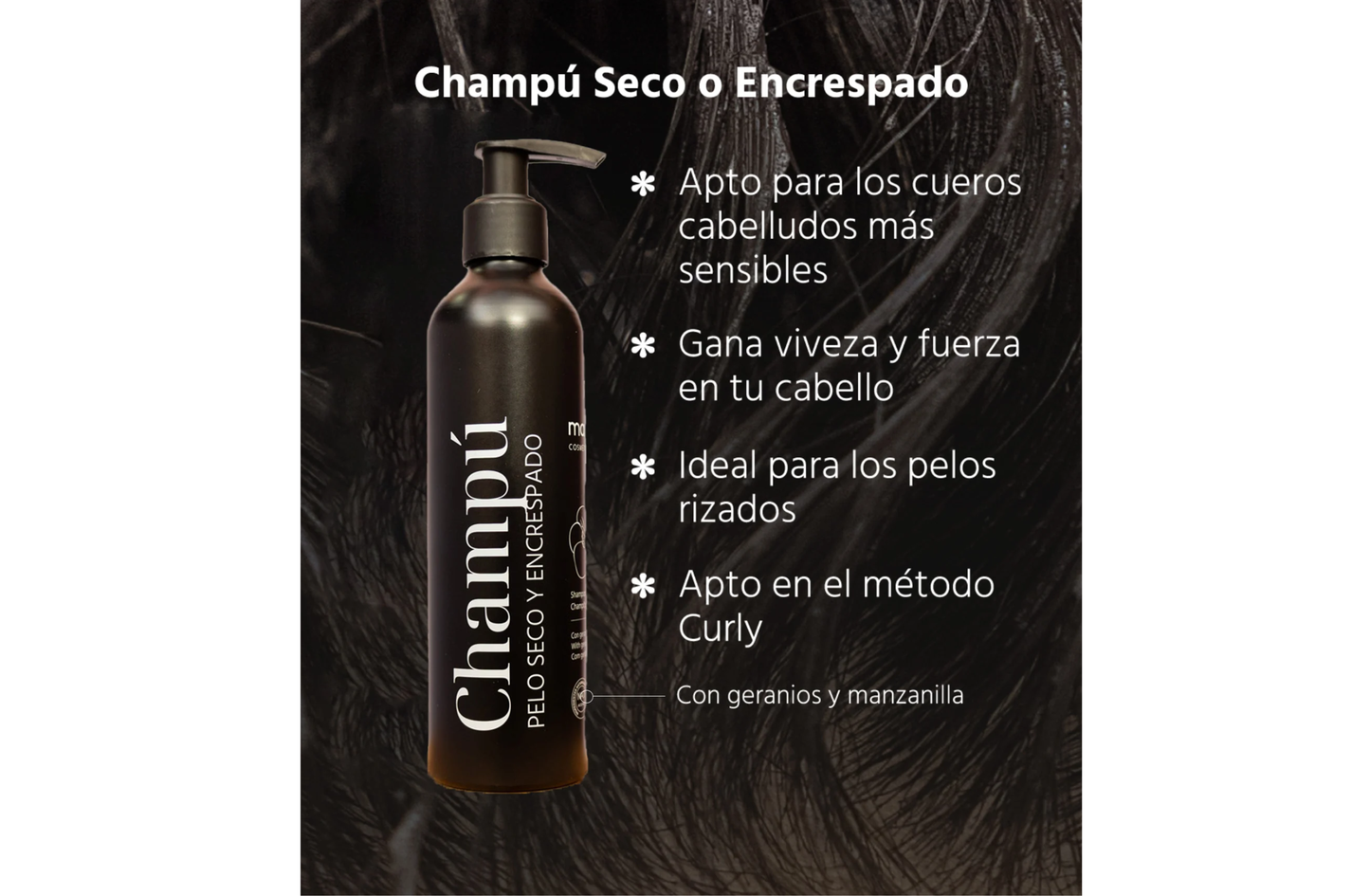 Champú para pelo seco y encrespado - Maminat