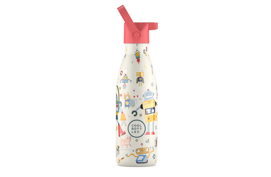 Botella Acero Inoxidable Kids 350ml - Messy Robots - Coolbottles