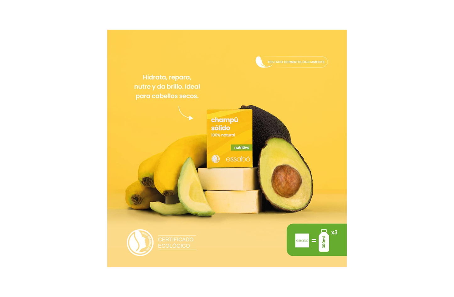 Champú sólido Nutritivo - Essabó