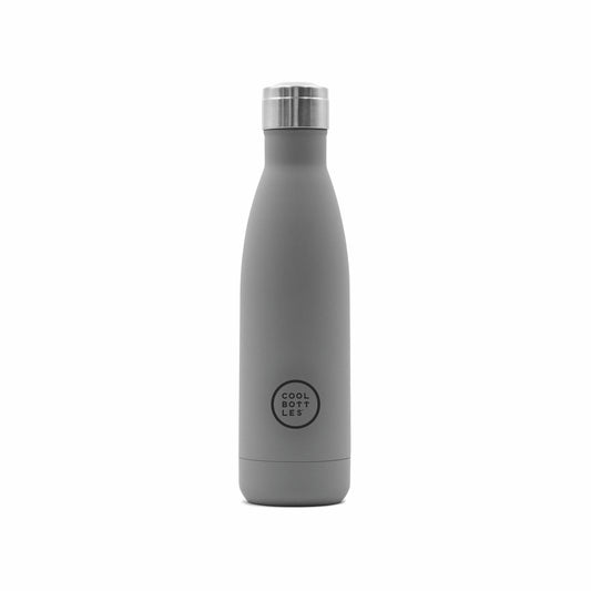 Botella de Acero Inoxidable 500ml Pastel Grey - Coolbottles