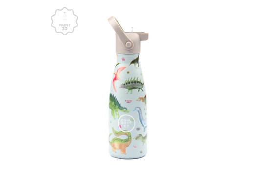 Botella acero inoxidable Kids 260 ml. Dinos Planet- Coolbottles