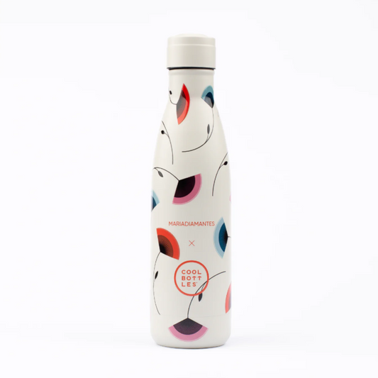 Botella de Acero Inoxidable 500ml LIVELY LILY - MARIA DIAMANTES. Coolbottles