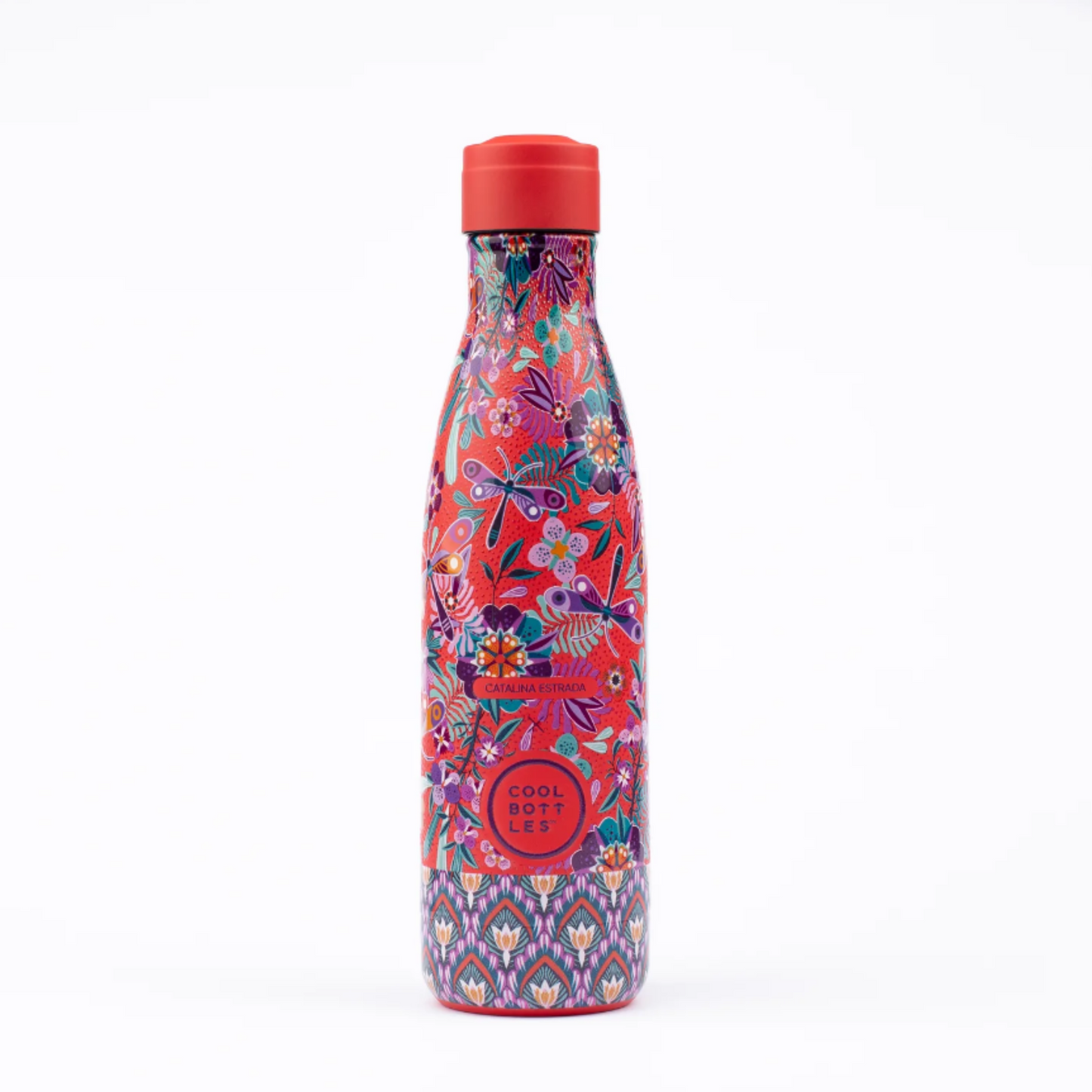 Botella de Acero Inoxidable 500ml  DRAGONFLY PARADISE - CATALINA ESTRADA. Coolbottles