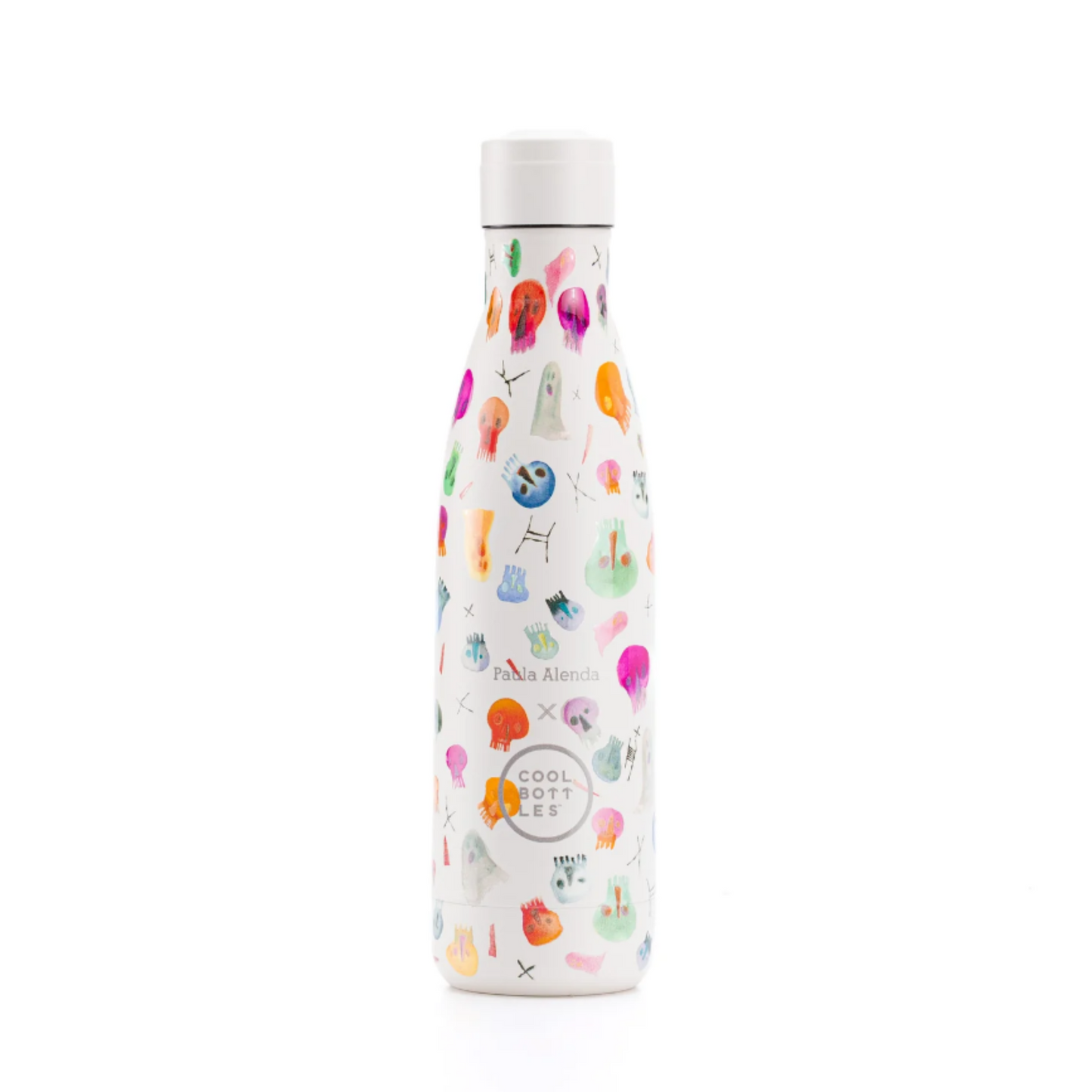 Botella de Acero Inoxidable 500ml CRAZY SKULLS- PAULA ALENDA. Coolbottles