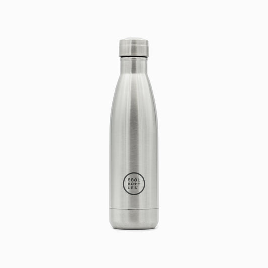 Botella de Acero Inoxidable 500ml Metallic Silver - Coolbottles