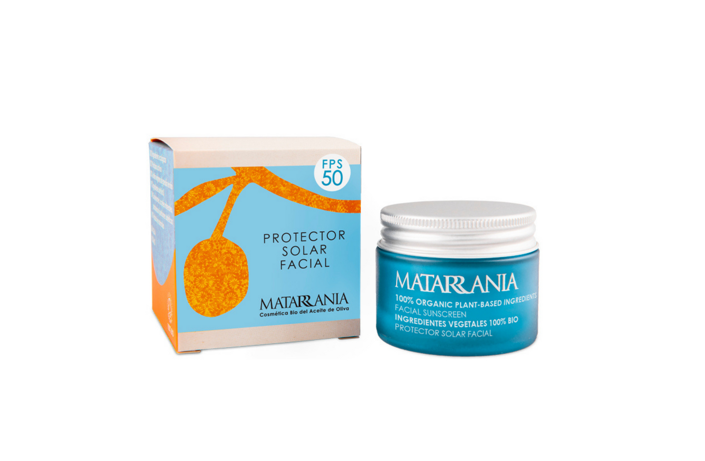 Protector solar facial SPF50 BIO. Matarrania